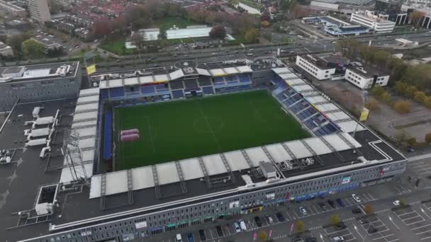 Zwolle Października 2022 Holandia Stadion Mac Park Jest Siedzibą Profesjonalnego — Wideo stockowe
