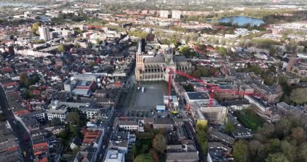 Hertogenbosch Neoficiálně Nazývané Den Bosch Hlavním Městem Provincie Severní Brabant — Stock video