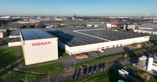 Amsterdão Novembro 2022 Países Baixos Centro Peças Automotivas Nissan Motor — Vídeo de Stock