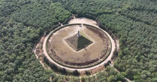 Austerlitz Piramisa Méter Magas Piramis Napóleon Katonái Építették 1804 Ben — Stock videók