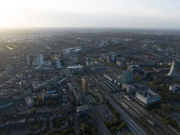 Eindhoven Листопада 2022 Нідерланди Внутрішній Центр Міста Небесна Лінія Будівлі — стокове фото