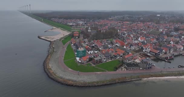 Urk Eski Ada Hollanda Nın Flevoland Ili Belediyesi Hollanda Nın — Stok video