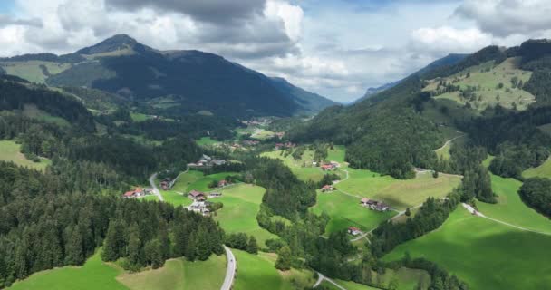 Černý Les Schwarzwald Zalesněné Nízké Pohoří Jihozápadním Německu Oblaka Zelené — Stock video