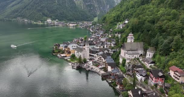 Avusturya Nın Yukarı Avusturya Eyaletinin Hallstatt Belediyesi Gmunden Ilçesine Bağlı — Stok video