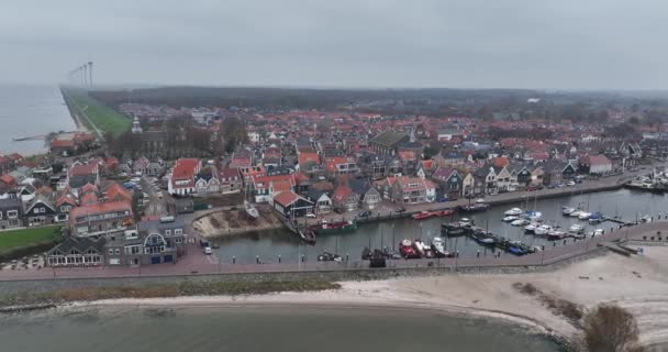 Urk Była Wyspa Gmina Prowincji Flevoland Holandii Większość Gmin Religijnych — Wideo stockowe