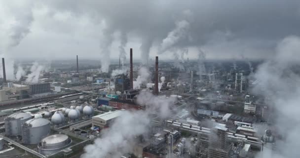 Chemický Park Těžkého Průmyslu Dormagen Výroba Výroba Různých Chemických Výrobků — Stock video
