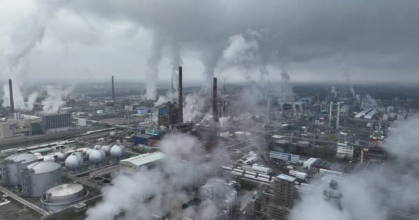 Tung Industri Kemisk Park Dormagen Produktion Och Tillverkning Olika Kemiska — Stockvideo