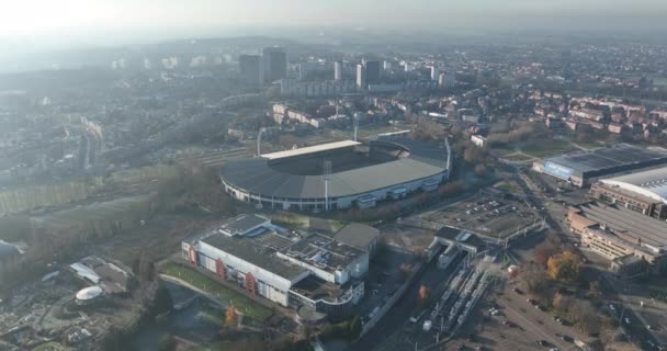 Βρυξέλλες Δεκεμβρίου 2022 Βέλγιο King Baudouin Stadium Koning Boudewijnstadion Stade — Αρχείο Βίντεο