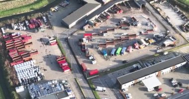 Velsen Waste Transfer Station facility located in Velsen, Netherlands. transfer station for the collection, storage, and transportation of hazardous and non-hazardous waste. Aerial