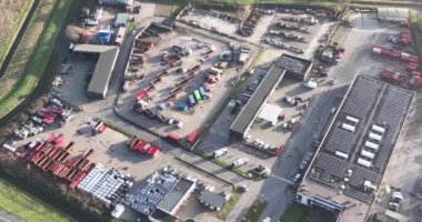 Waste collection center, recycling center processing and separation of waste streams, reuse of materials.