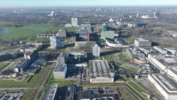 Explore Mundo Ponta Ciência Tecnologia Parque Científico Utrecht — Vídeo de Stock