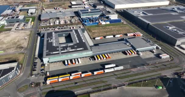 Nieuwegein Лютого 2023 Нідерланди High Tech World Postal Deliver Air — стокове відео
