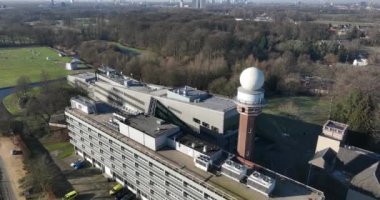The KNMI operates a state-of-the-art network of weather stations, radars, and other monitoring systems. Aerial drone video.