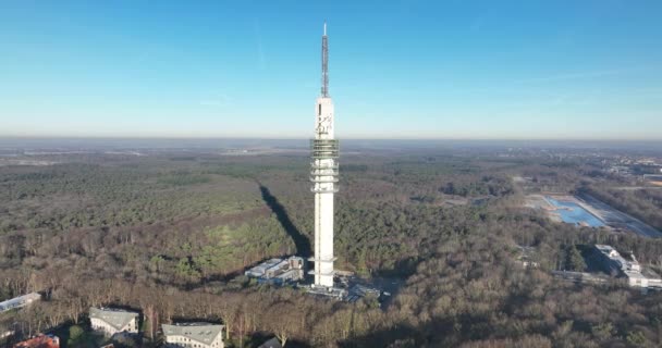 Whether Youre Watching Television Listening Radio Hilversum Broadcasting Tower Essential — Vídeo de Stock