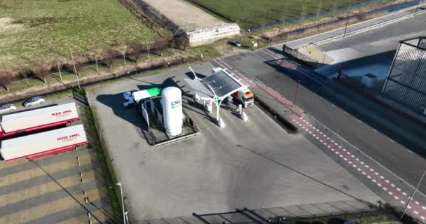 Nieuwegein 8Th February 2023 Netherlands Marvel Efficiency Innovation Lng Gas — Vídeo de stock