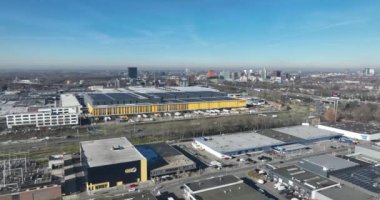 Nieuwegein, 8th of February 2023, The Netherlands. Take in the vastness of Jumbos distribution center with awe-inspiring drone footage that captures the scale of the operation, from inventory
