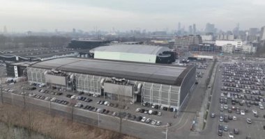 Rotterdam, 15th of February 2023, The Netherlands. A mesmerizing birds-eye view of Ahoy Rotterdam, offering a unique perspective on the venues world-class facilities, including its conference rooms