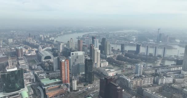 Rotterdam Февраля 2023 Нидерланды Откройте Себя Культовые Кубические Дома Оживленный — стоковое видео