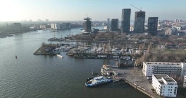 Amsterdam, 13th of February 2023, The Netherlands. Take in the stunning views of Amsterdams waterways, including the GVB ferries that connect the citys neighborhoods.