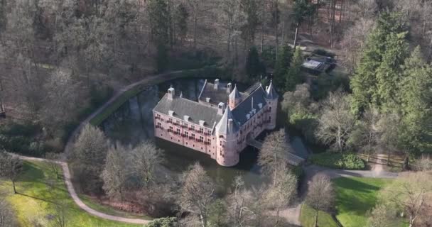 Stunning Aerial Footage Het Oude Loo Palace Showcasing Grandeur Beauty — Stock Video