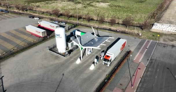 Nieuwegein Lutego 2023 Holandia Niesamowite Wideo Dronem Rejestrujące Innowacyjność Stacji — Wideo stockowe