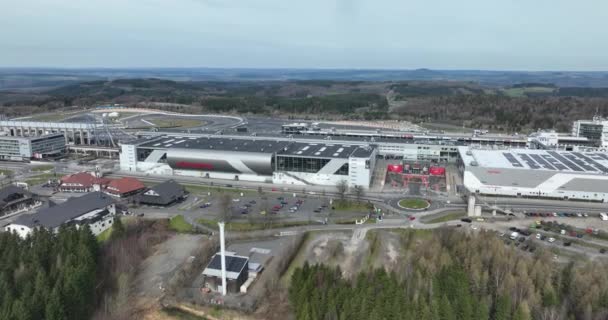 Nurburg Nisan 2023 Almanya Nurburgring Nurburgring Eşsiz Atmosferi Otomotiv Mükemmeliyetinin — Stok video