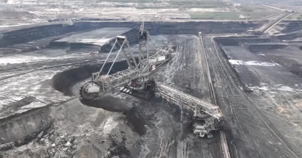 Hambach Března 2023 Německo Hambachův Povrchový Lignitový Důl Největší Lignitový — Stock video
