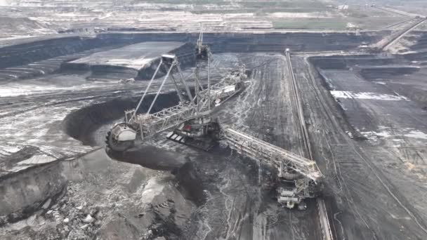 Hambach Března 2023 Německo Hambachův Povrchový Lignitový Důl Největší Lignitový — Stock video