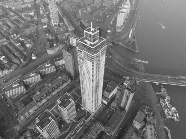 Get Fresh Perspective Rotterdams Urban Landscape Awe Inspiring Drone Photo — Φωτογραφία Αρχείου