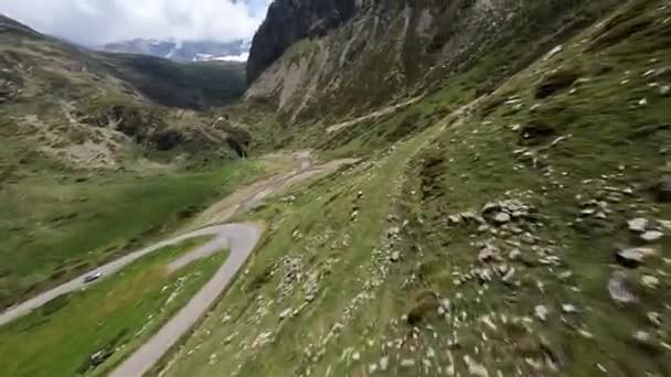 Video Drone Fpv Udara Dari Cirque Troumouse Dalam Pyrenees — Stok Video
