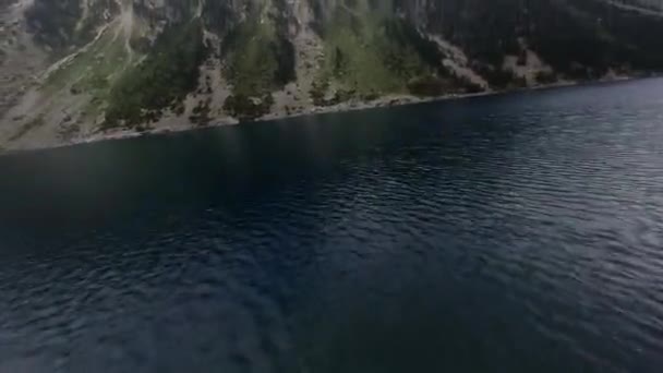 Fotografia Drones Aéreos Lago Montanha Lac Gaube Nos Pirinéus Franceses — Vídeo de Stock