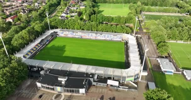 Waalwijk Juin 2023 Pays Bas Extérieur Stade Football Néerlandais Vidéo — Video