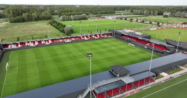 Almere Lipca Holandia Aerial Drone Video Stadionu Yanmar Bazy Almere — Wideo stockowe