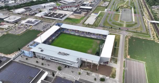Sittard Juni 2023 Niederlande Das Stadion Fortuna Sittard Ist Das — Stockvideo