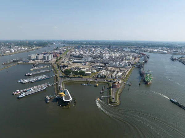 Rotterdam Haziran 2023 Hollanda Rotterdam Limanı Nda Oude Maas Nehrinde — Stok fotoğraf