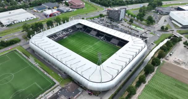 Almelo Temmuz 2023 Hollanda Erve Asito Stadyumu Futbol Kulübü Herkül — Stok video