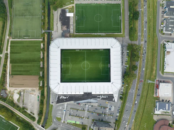 Вид Воздуха Футбольный Стадион Беспилотника — стоковое фото
