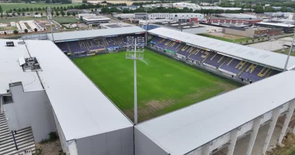 Sittard Ιουλίου 2023 Ολλανδία Εναέρια Drone Close Upviews Του Ποδοσφαιρικού — Αρχείο Βίντεο