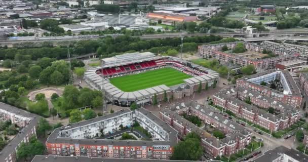 Rotterdam Července 2023 Nizozemsko Prozkoumejte Bohatou Historii Kultovního Stadionu Sparta — Stock video