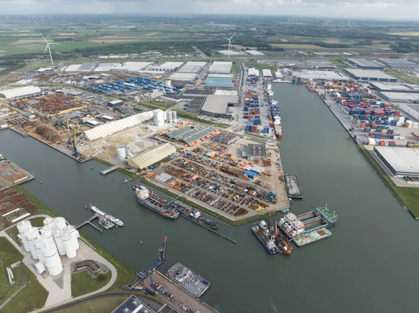 Moerdijk Augustus 2023 Nederland Van Oord Internationale Maritieme Aannemer Haven — Stockfoto