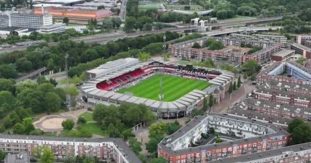 2023年7月22日 鹿特丹 探索Het Kasteel的丰富历史 它是鹿特丹斯巴达的标志性体育场 这座建于1916年的历史性建筑见证了荷兰人的进化 — 图库视频影像
