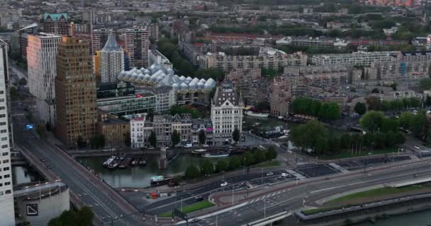 Rotterdam Septembre 2023 Pays Bas Vue Aérienne Par Drone Witte — Video