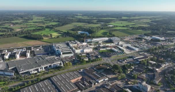 Veldhoven Eylül 2023 Hollanda Asml Yarı Iletken Endüstrisi Için Makine — Stok video