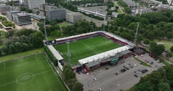 Rotterdam Temmuz 2023 Hollanda Hollanda Daki Nispeten Küçük Bir Futbol — Stok video