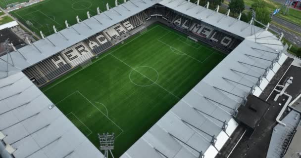 Almelo Července 2023 Nizozemsko Letecký Pohled Stadion Erve Asito Domovskou — Stock video