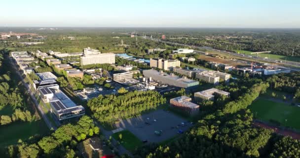 Högteknologiskt Campus Eindhoven Nystartade Företag Vetenskap Möter Näringsliv Teknikföretag Forsknings — Stockvideo