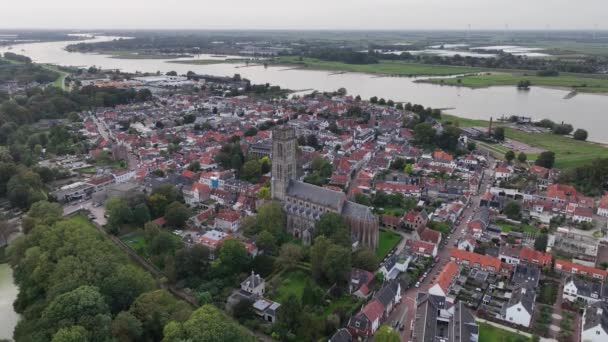 Zalltbommel Miasto Jest Ufortyfikowanym Hanzeatyckim Miastem Gminie Tej Samej Nazwie — Wideo stockowe