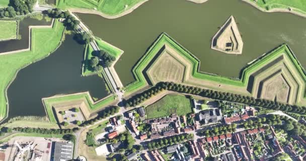 Heusden Uma Cidade Fortificada Restaurada Província Brabante Norte Localizada Maas — Vídeo de Stock