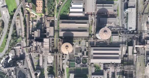 钢厂或重工业设施 杜伊斯堡 鲁尔地区 — 图库视频影像