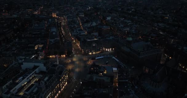 Dam Square Egy Amszterdami Tér Város Történelmi Szíve Királyi Palota — Stock videók
